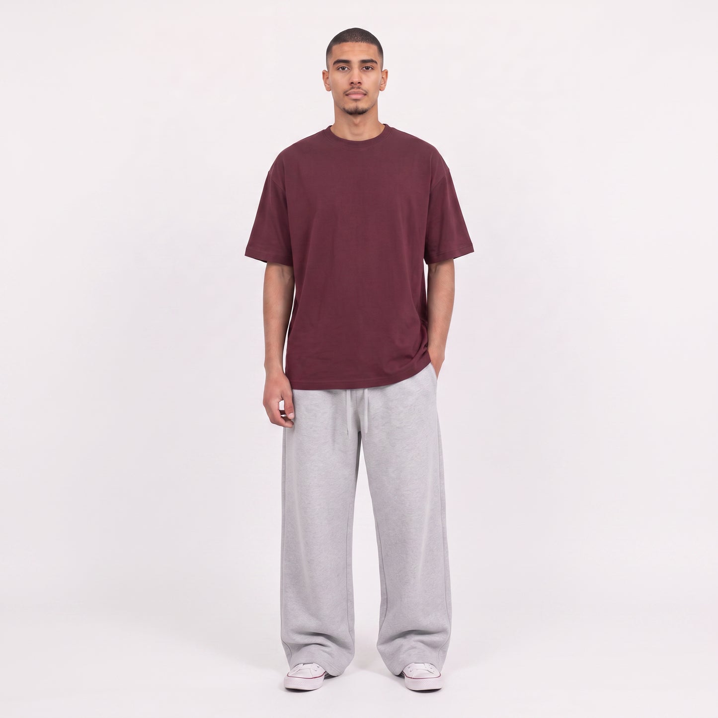 Oversized Unisex T-Shirt - Burgundy