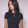 Round Neck Short Sleeve Top