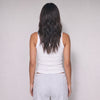 Women Crewneck Ribbed Tank Top - White