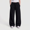 Baggy Unisex Wide Leg Summer Sweatpants - Black