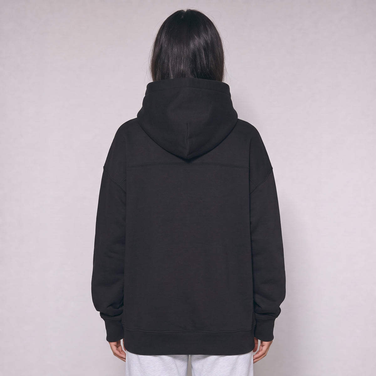 Boxy Unisex Hoodie - Black