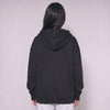 Zip Up Unisex Hoodie - Black