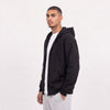 Zip Up Unisex Hoodie - Black