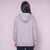 Zip Up Unisex Hoodie - Heather Grey