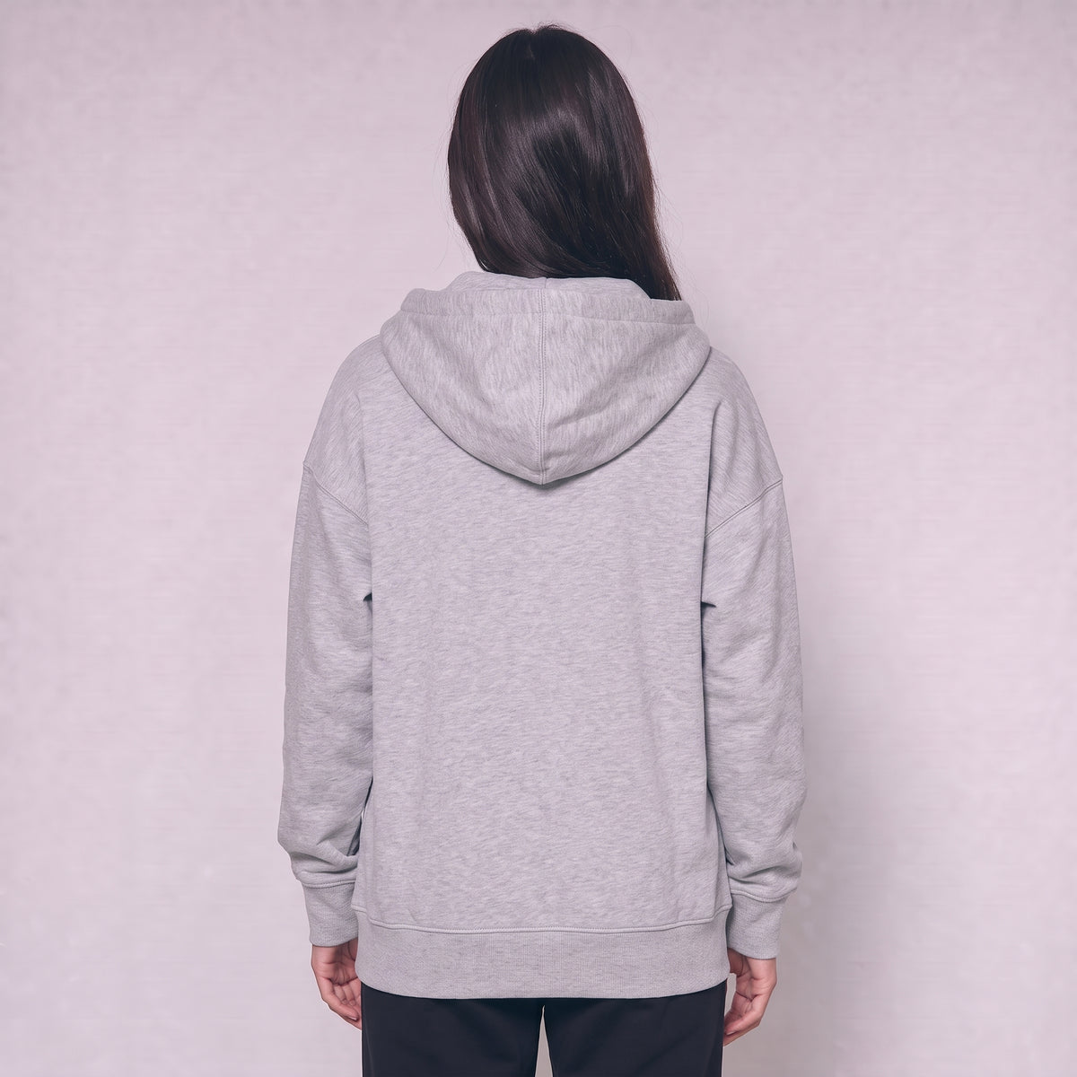 Zip Up Unisex Hoodie - Heather Grey