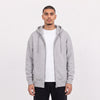Zip Up Unisex Hoodie - Heather Grey