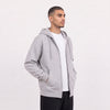 Zip Up Unisex Hoodie - Heather Grey
