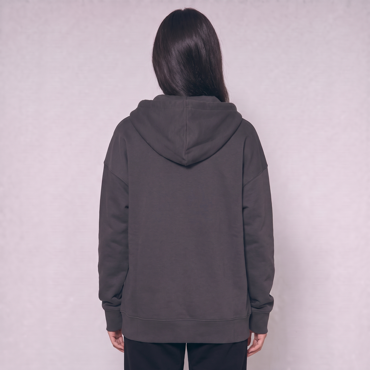 Zip Up Unisex Hoodie - Dark Grey