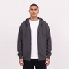 Zip Up Unisex Hoodie - Dark Grey