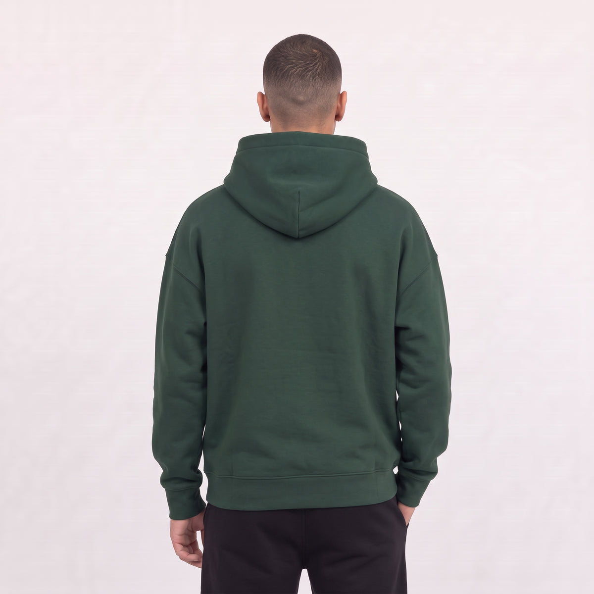 Boxy Unisex Hoodie - Dark Green
