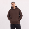 Boxy Unisex Hoodie - Brown