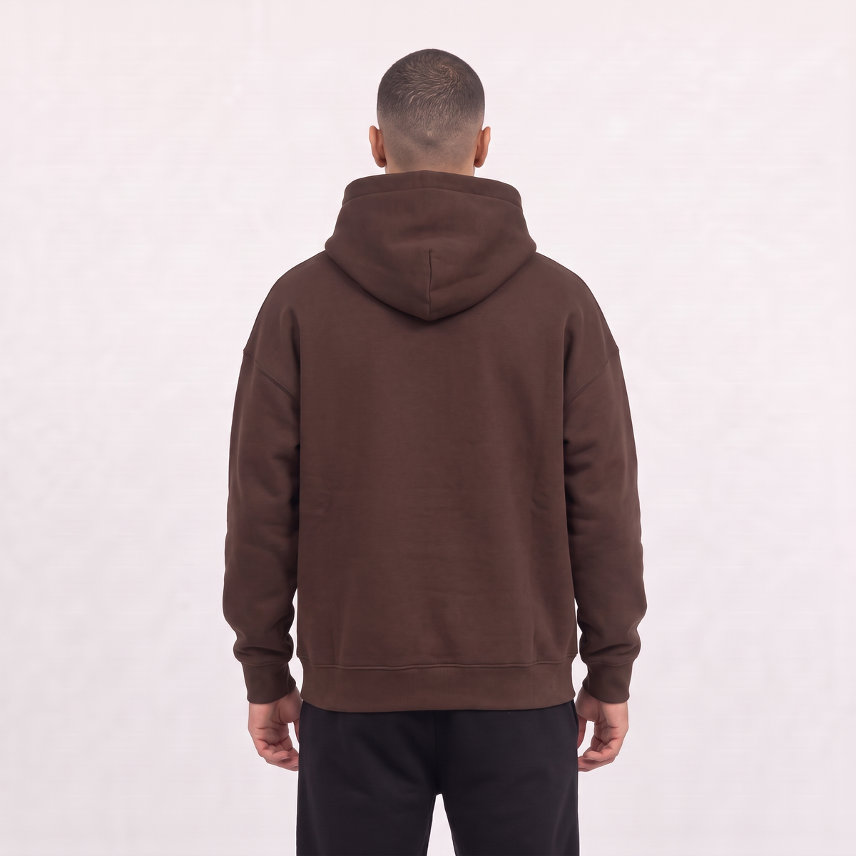 Boxy Unisex Hoodie - Brown