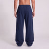 Baggy Unisex Wide Leg Sweatpants - Navy