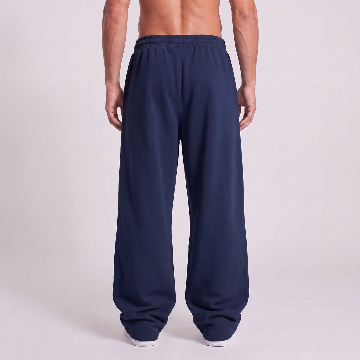Baggy Unisex Wide Leg Sweatpants - Navy