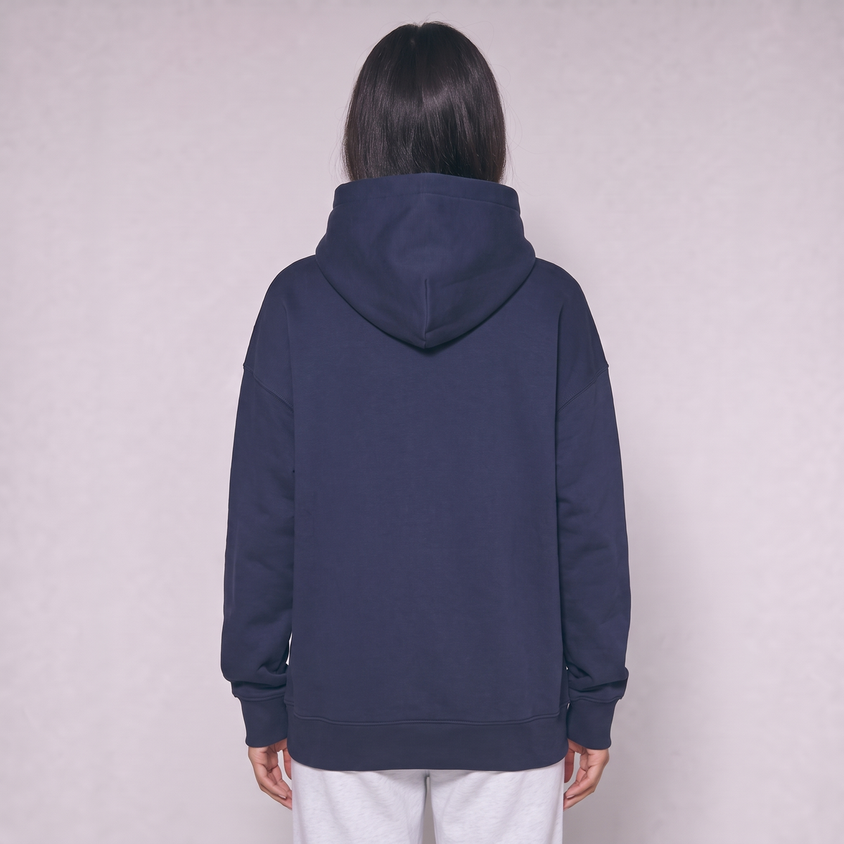 Boxy Unisex Hoodie - Navy
