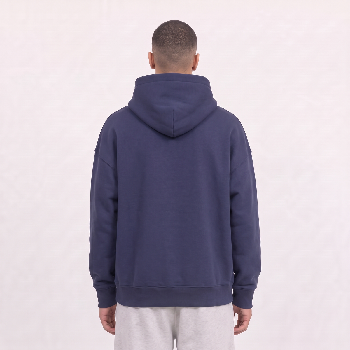 Boxy Unisex Hoodie - Navy