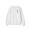 White Crewneck Sweatshirt - Hokkaido wave