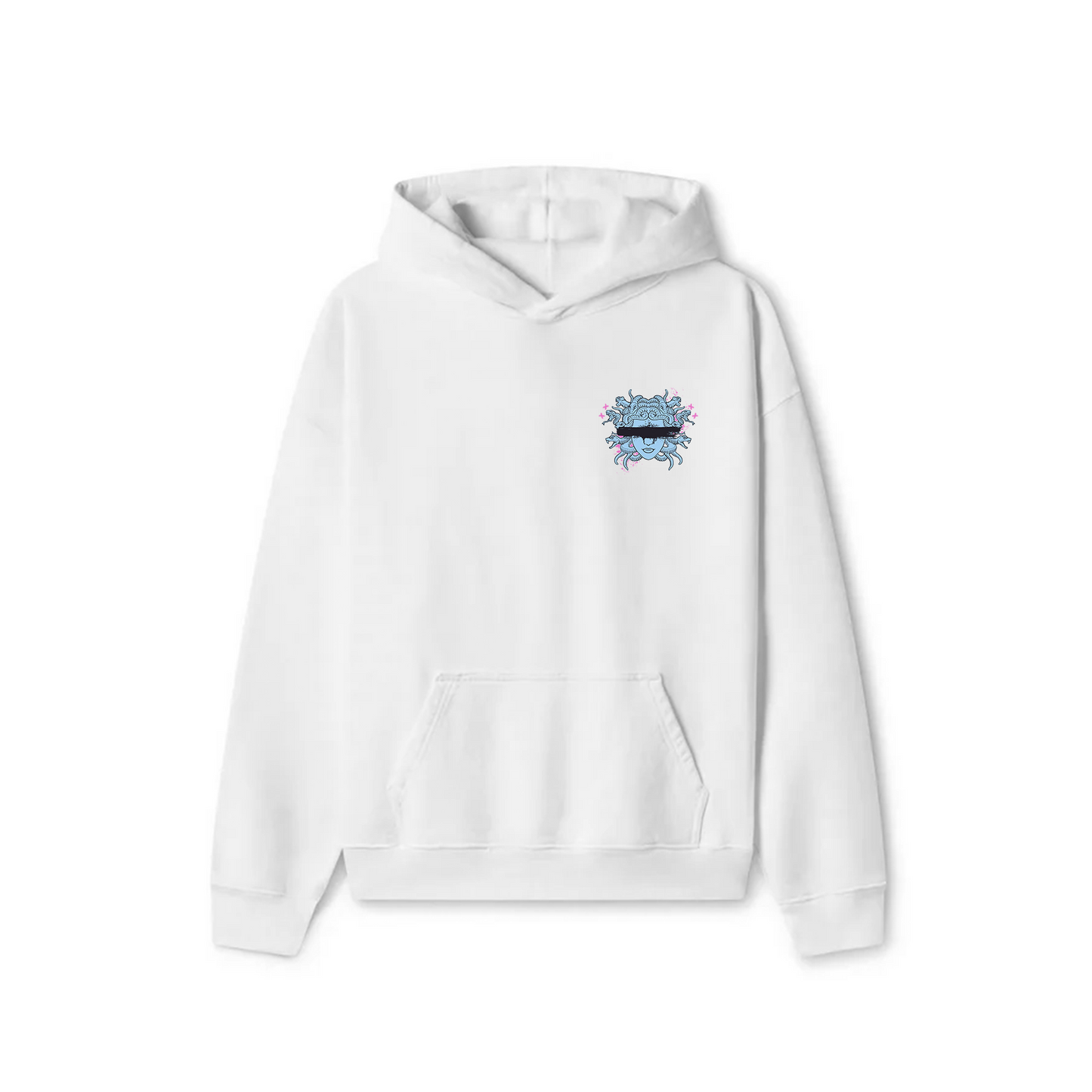 White Oversized Hoodie - Medusa