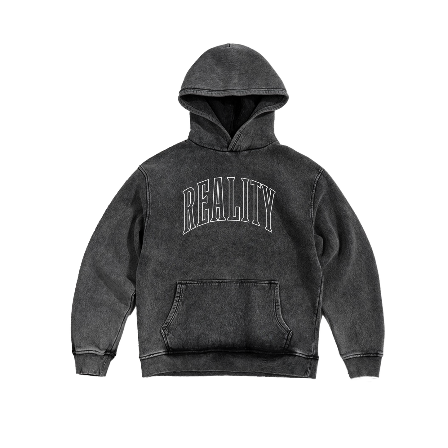 Washed Oversized Hoodie - Reality