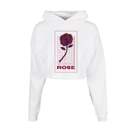 Cropped Oversized Hoodie – Rose