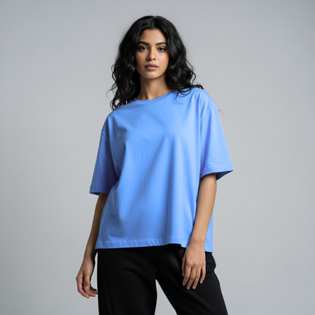 Premium Heavy Oversized Unisex T-Shirt - Sky Blue