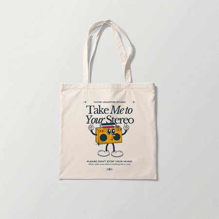 Tote Bag – Take Me To Your Stereo