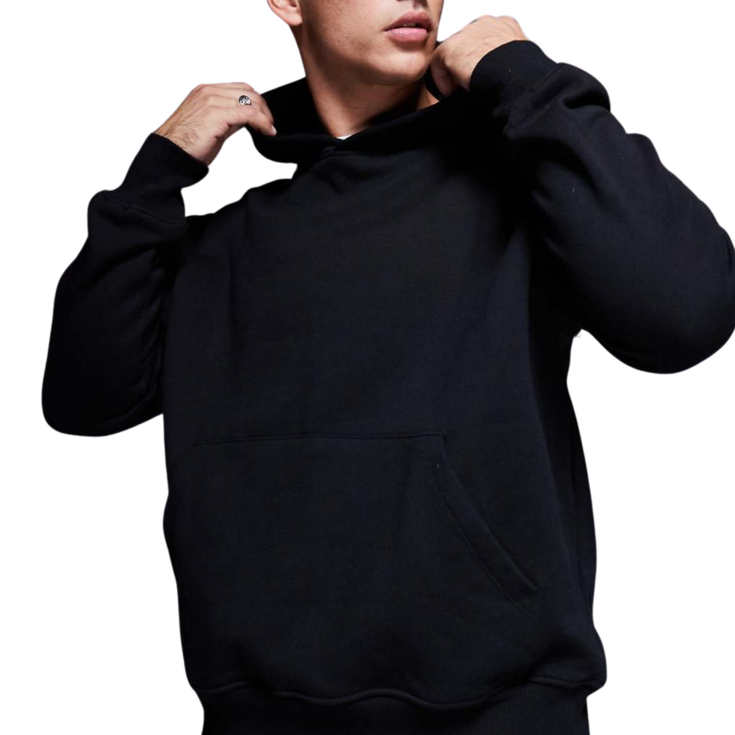 Black Oversized Hoodie - Basic