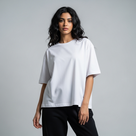 Oversized Boulevard Unisex T-Shirt (White)