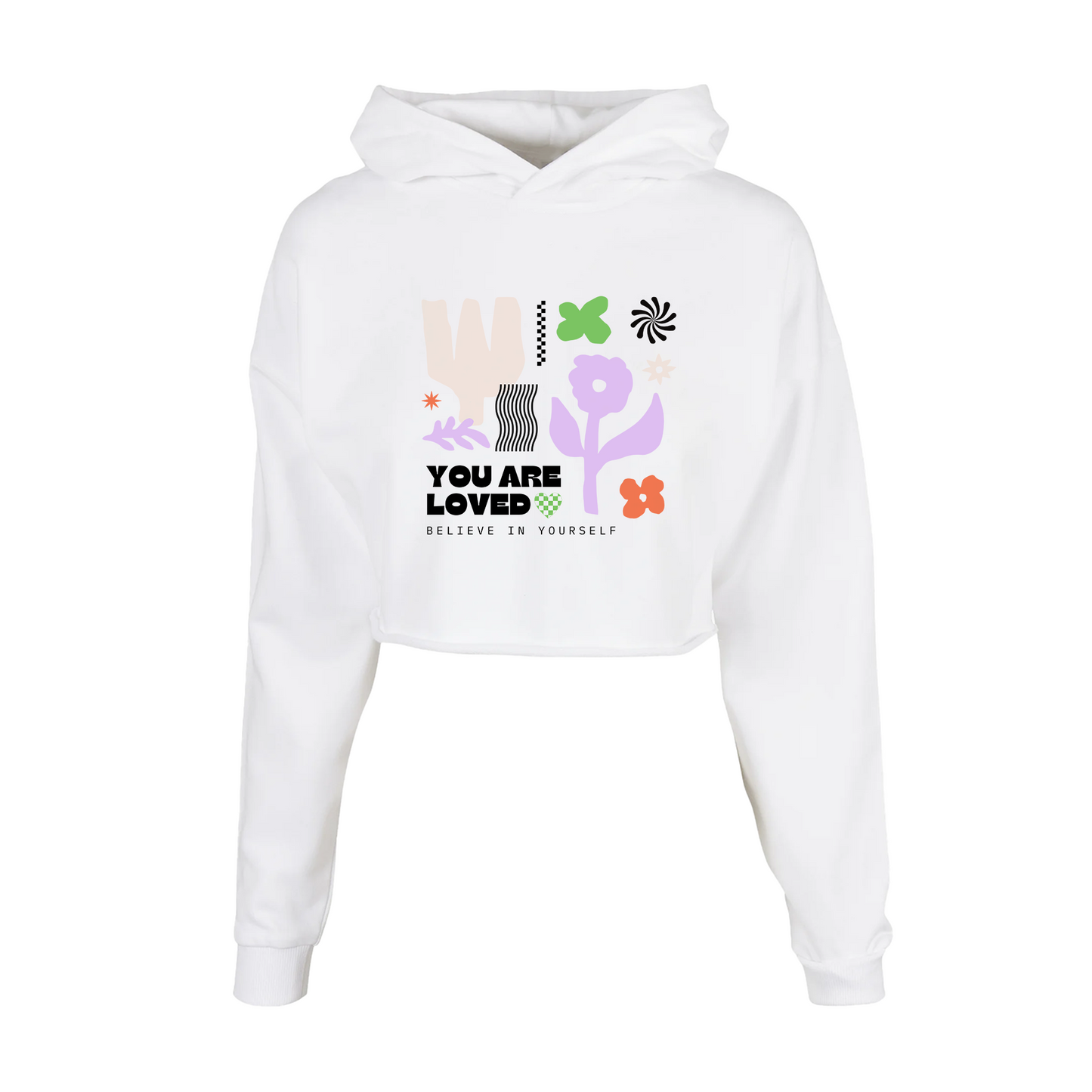 Cropped Oversized Hoodie – You Are Loved