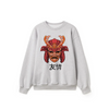 Grey Crewneck Sweatshirt - Zombie samurai